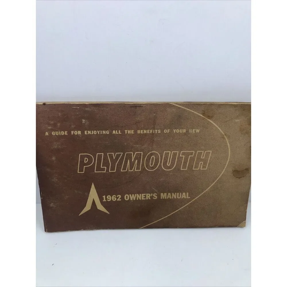 1962 Original Plymouth Owners Manual Guide. Vintage.  Please Read